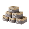 Sacyic Fabric Storage Baskets for Organizing(6 Pack) Small Baskets for Shelves,storage, Laundry, Nursery, Closets, Decorative Ba