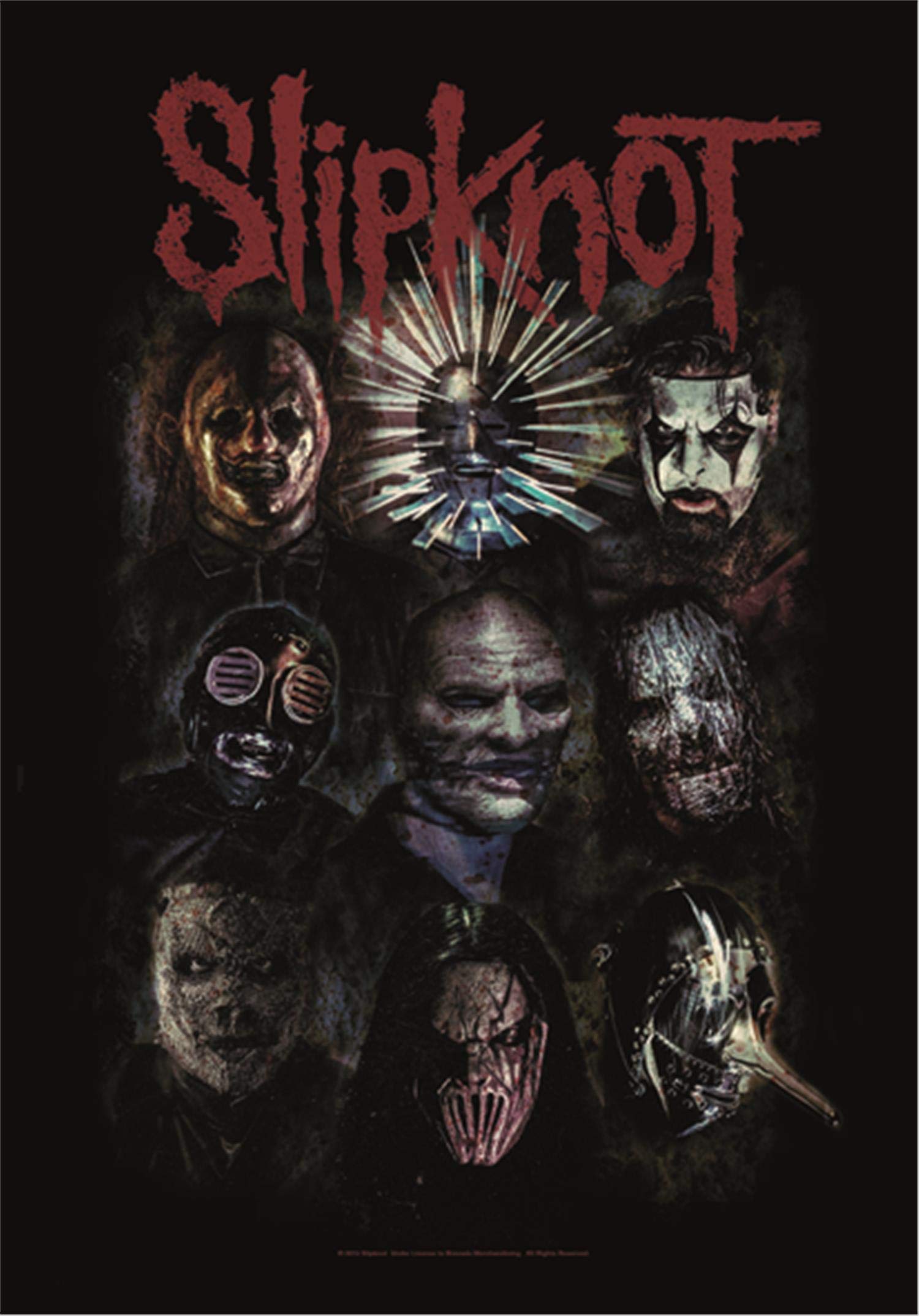 Slipknot Oxidised large fabric poster / flag 44 x 30 (hr)
