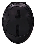 Veterans Affairs Police Belt Clip Badge Holder With Pocket And Chain (Cutout Pf1038)