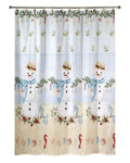 Avanti Linens - Shower Curtain, Heavy Duty Fabric, Christmas Decorations (Coastal Snowman Collection)