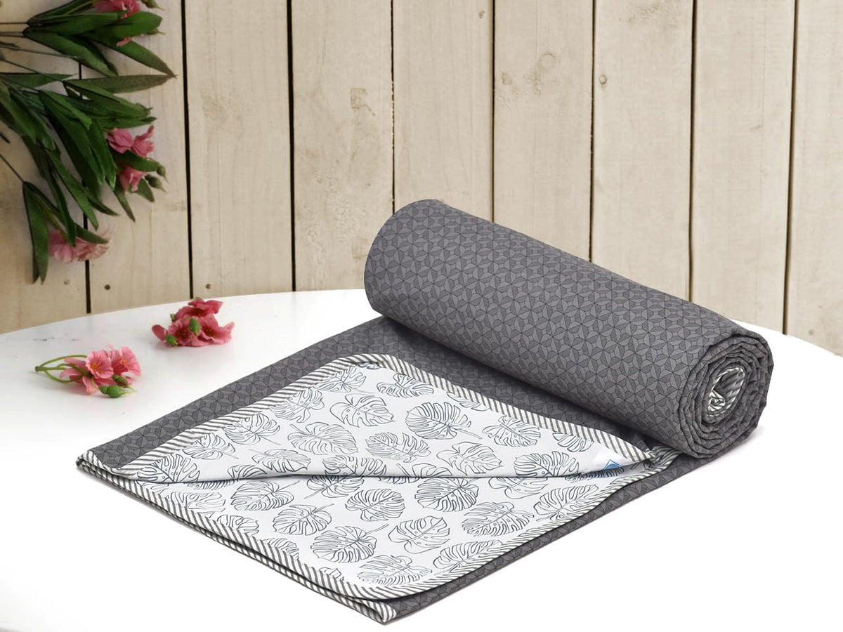RUSTIC LINEN Super Soft Cotton Reversible Single Dohar 55X87(Inches),Lahariya Fabric Edging/Piping Dohar,Flannel Dohar Throws fo
