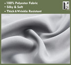 Pi Blackout French Door Curtain,Door Window Shade Privacy Thermal Insulated Long Door Curtain For Glass Door/Sliding Door/Tie Up Shade 1 Panel (W30Xl80,Light Grey)