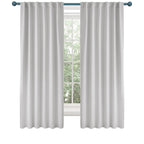 Deconovo Room Darkening Curtains, Back Tab And Rod Pocket Curtains Blackout Curtains - Thermal Insulated For Bedroom, Windows 52X72 Inch, Platinum, 2 Panels