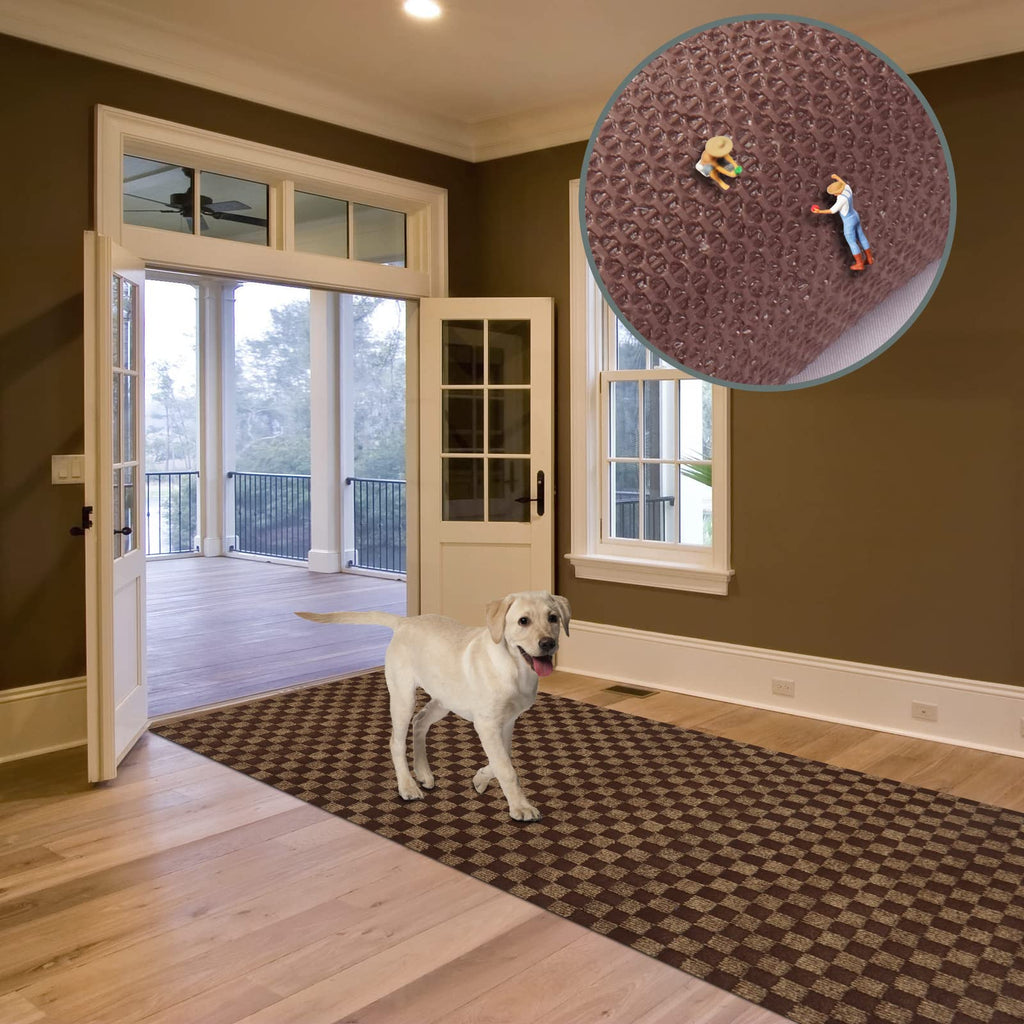 Custom Size Runner Rug 2 Ft X 50 Ft, Zgr 2-82Ft Carpet Runners Hallway Entryway Kitchen Garage Laundry Room Area Rugs With Non-S