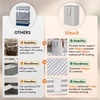 Lifewit 2 Pack Laundry Hamper Large Collapsible Laundry Baskets, Freestanding Waterproof Clothes Hamper With Easy Carry Handles