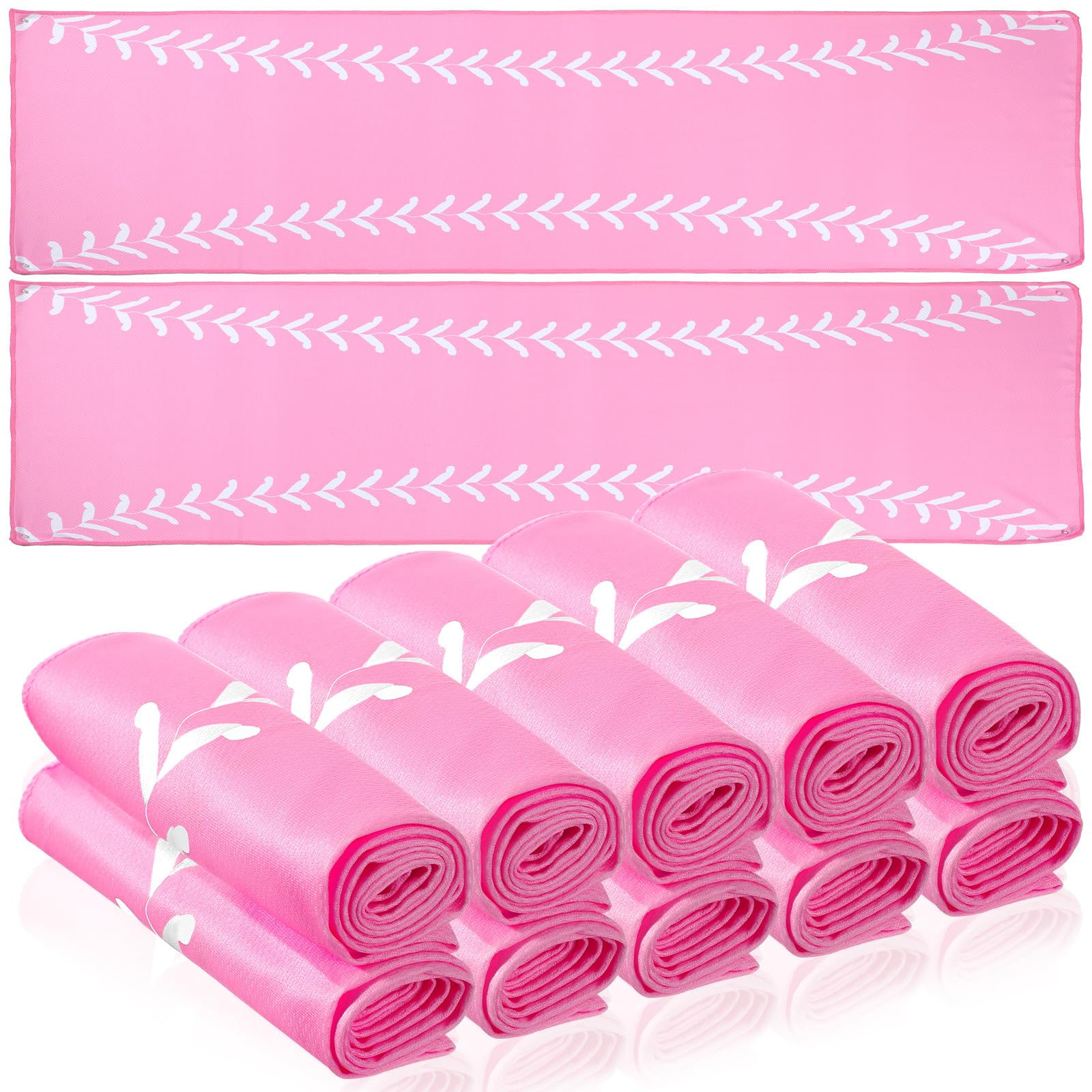 CraftyDream 12 Pcs Cooling Towel Baseball Football Basketball Breathable Chilly Softball Soccer Ice Towel, 40x12 Tennis Golf Mic