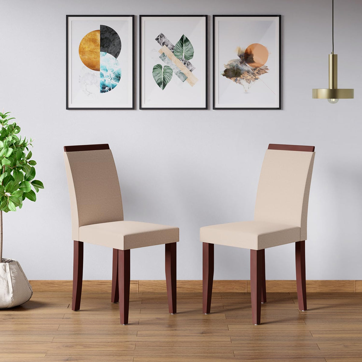 Interio By Godrej Dining Chairs Rose Solid Wood Dining Chair