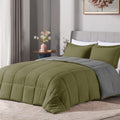 Lovtex 3Pcs Queen Comforter Set  Ultra Soft Washed Microfiber Comforter Sets For Queen Bed  Reversible Down Alternative Comfor