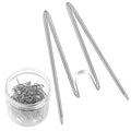 50Pcs Fabric Panel Wall Hooks Panel Wire Hooks, Cubicle Hooks With Clear Storage Box For Cool Cubicle Decor Interior Or Exterior