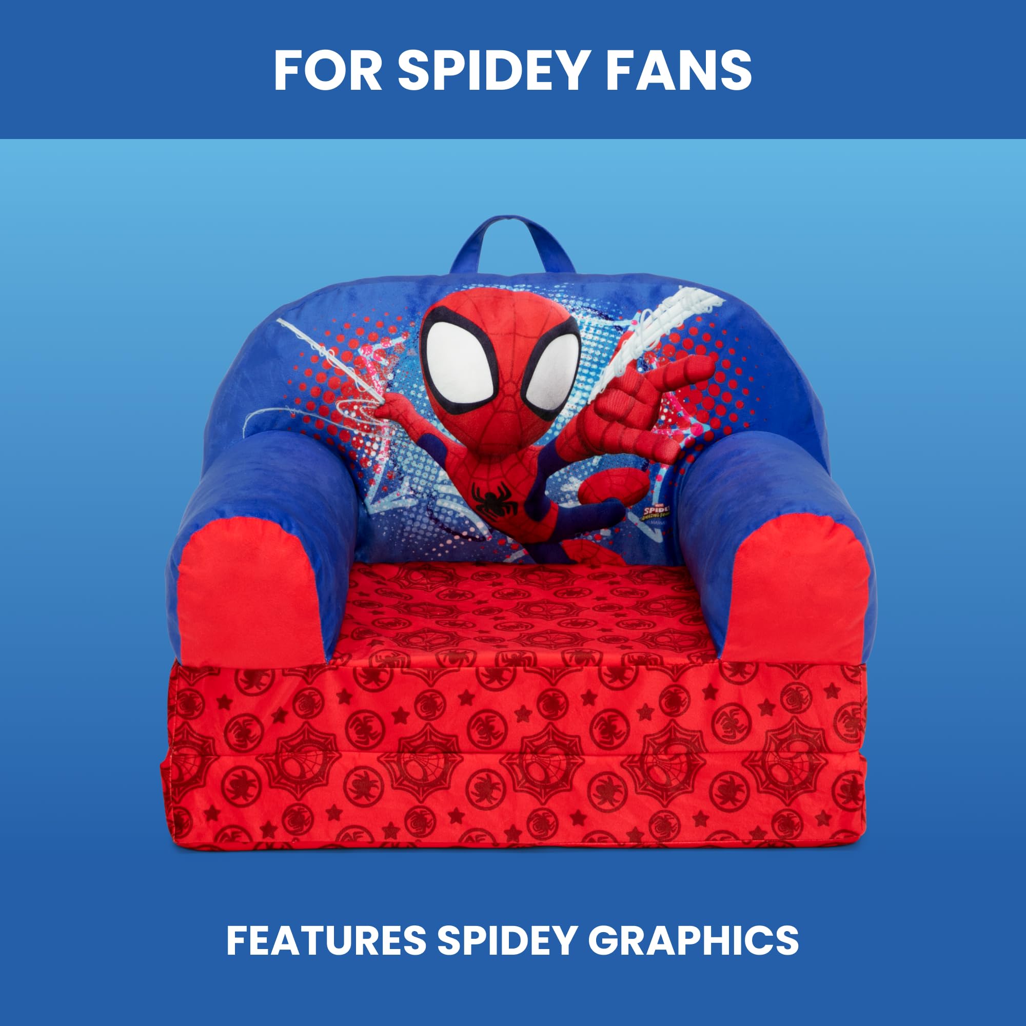 Delta Children Spidey and His Amazing Friends Cozee Buddy Foam Chair, Red, Model FC85939SM-1164