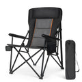ALPHA CAMP Oversized Folding Camping Chairs for Adults High Backrest Heavy Duty Lawn Chairs Support 500 LBS Portable Camp Chairs