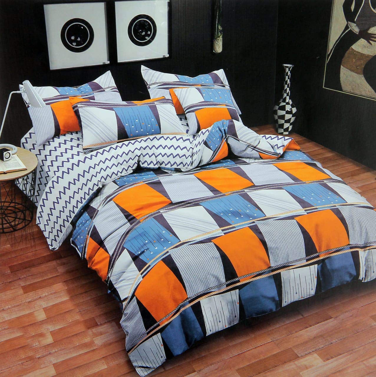 Magnetic Shadow Queen Size Ac Comforter Set Duvet Set With Bedsheet