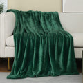JIAHANNHA Green Throw Blanket Fleece Blanket Throw Size(50 by 70 Inches),Super Soft Cozy Plush Blanket for Couch Sofa Bed,Lightw