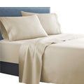 Clara Clark  Supreme 1500 Collection 4Pc Bed Sheet Set - King Size, Beige Cream