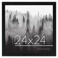 Americanflat 24x24 Picture Frame with Polished Plexiglass - Epic Collection - Square Picture Frames with Engineered Wood - Wide 