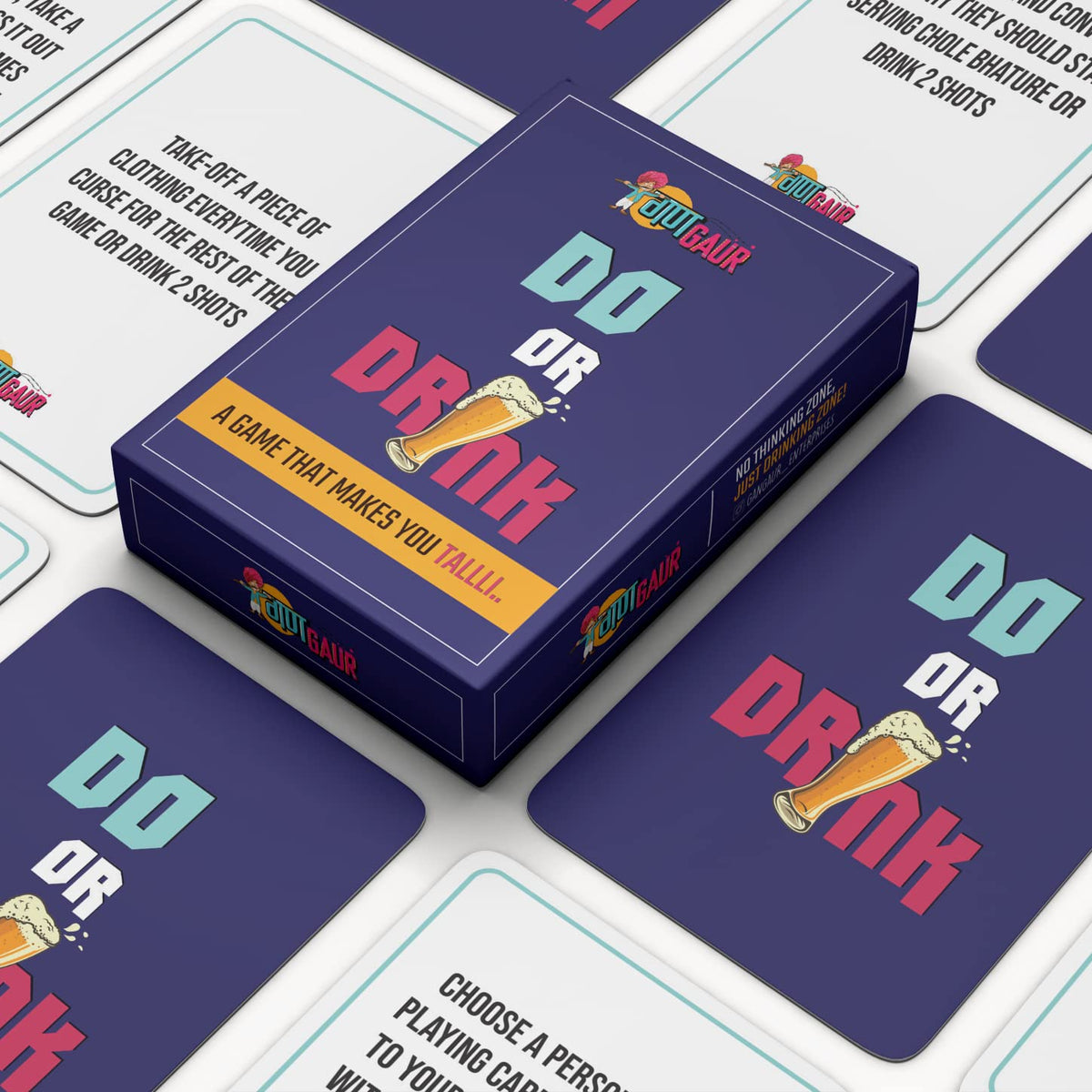 Gangaur Do Or Drink  50 Compact Playing Cards For Friends  Party Card Game