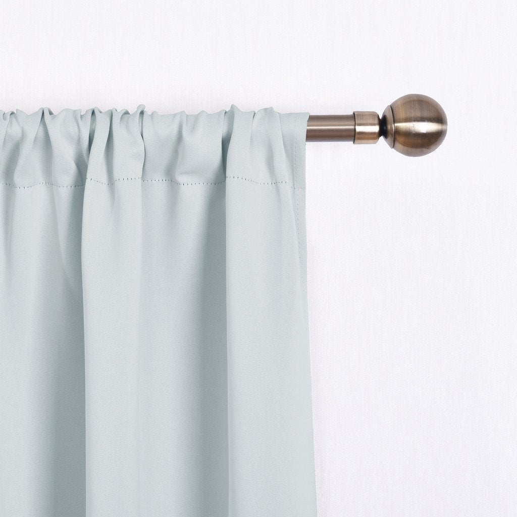Nicetown Balloon Shades Window Treatment Valance - Room Darkening Curtains Tie Up Shade For Window/Nursery (Greyish White, Rod P