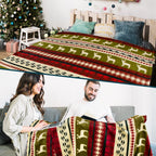 Pavilia Christmas Throw Blanket | Red Christmas Holiday Fleece Blanket | Soft, Plush, Warm Winter Cabin Throw, 50X60 (Red Christ