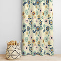 Decomizer Super Soft Brushed Microfiber Cotton Door Room Darkening Curtains,48X84(Inches) 7 Feet,Living Room,Grommet Curtain Pan
