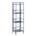 Convenience Concepts Xtra Storage 4 Tier Folding Metal Shelf, Black