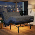 Marsail Queen Adjustable Bed Frame with Head & Foot Incline, Wireless Remote, 4 USB Ports & LED Night Light, Electric Adjustable