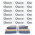 Maletnd 6 Pieces Bed Sheet Organizer Bands, Sheet Organizers And Storage Label Bands, Sheets Organizer For Closet, Sheet Label F