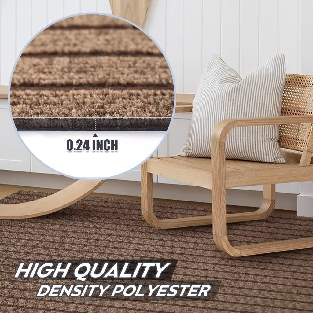 Gotohipi Runner Rug 4'X61'Indoor Outdoor Utility Carpet,Area Rugs With Non Slip Rubber Backing For Hallway Kitchen Entryway Balc