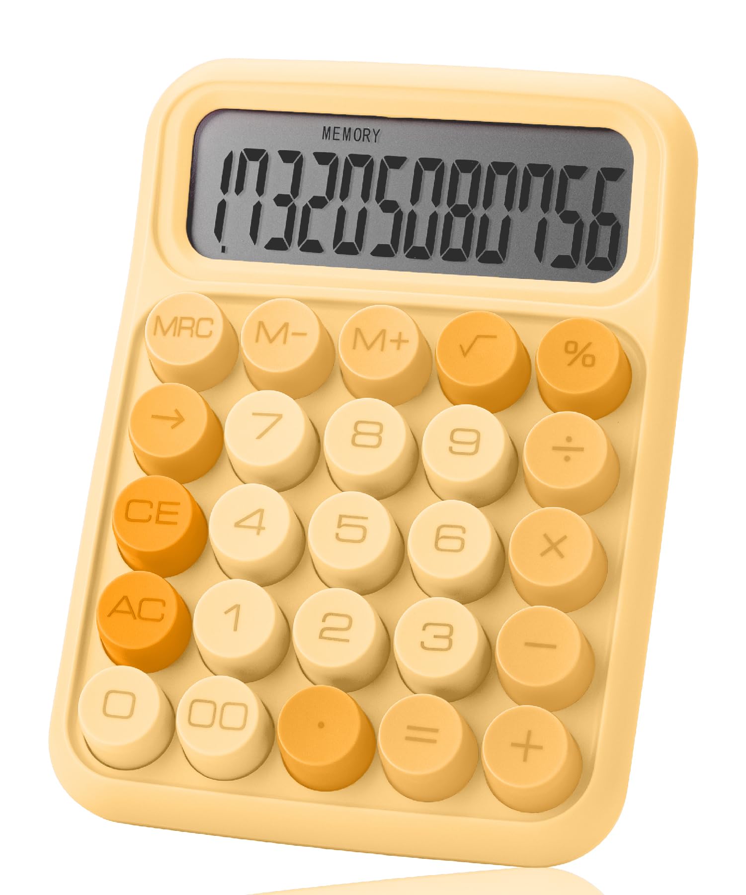 Mr. Pen- Mechanical Switch Calculator, 12 Digits, Large Lcd Display, Orange Calculator Big Buttons, Mechanical Calculator, Calcu