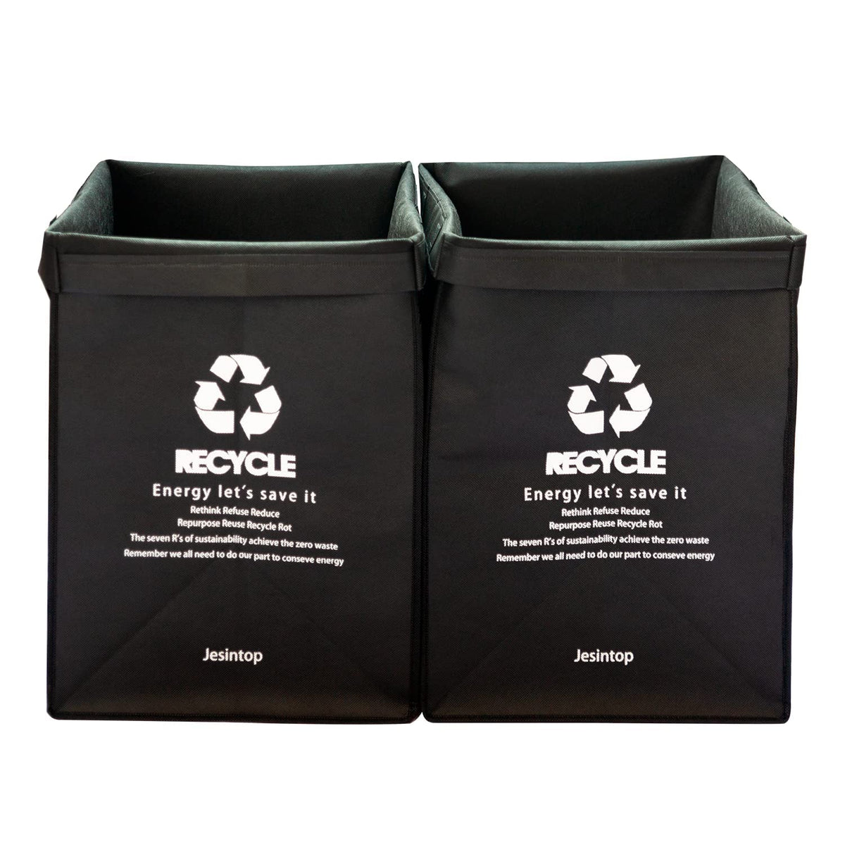 Jesintop Recycle Bins for Kitchen,Ultra-Large Capacity Recycle Waste Bin Bags for Kitchen Home Trash Sorting Bins Organizer Bask