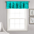 Lush Decor, Blush Gigi Valance Textured Window Kitchen Curtain (16T004337)