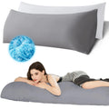 Ubauba Memory Foam Body Pillow With Cover, Full Large Body Pillows Insert For Adults With Envelope Closure Pillowcase, Firm & Fl