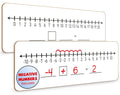 Scribbledo Negative Number Line Board 4   X12    Inch Lapboard Double Sided White Board Featuring -10 Through +10 Number Line &