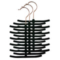 Home Basics 3-Pack Non-Slip Organizer Rack 3 Pack Velvet Tie Hanger