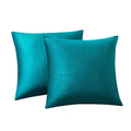 Rainroad Dark Teal Throw Pillows Covers Set Of 2 Soft Velvet Decorative Pillow Covers 18X18 Inch For Couch Bed (Dark Teal, 18''