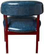 Boss Office Products Ivy Leauge Vinyl Executive Catain'S Chair In Blue