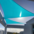 Sunny Guard Sun Shade Sail 12'X12'X12' Triangle Turquoise Blue Uv Block Sunshade For Backyard Yard Deck Patio Garden Outdoor Act