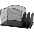 Safco Products 3259Bl Onyx Mesh Hanging File With 2 Vertical Sections, Black