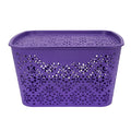 Cutting Edge Plastic Storage Turkish Baskets With Lid Set Of 1 Storing Fruit Vegetable Toys, Kitchen Bathroom Stationary Tools (