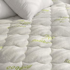 California King Air Mattress Pad, Thick Quilted Mattress Topper Cal King, Soft Breathable And Noiseless Down Alternative Fiber Pillow Top Mattress Cover With Deep Pocket Fits Up To 23 Inch Mattress
