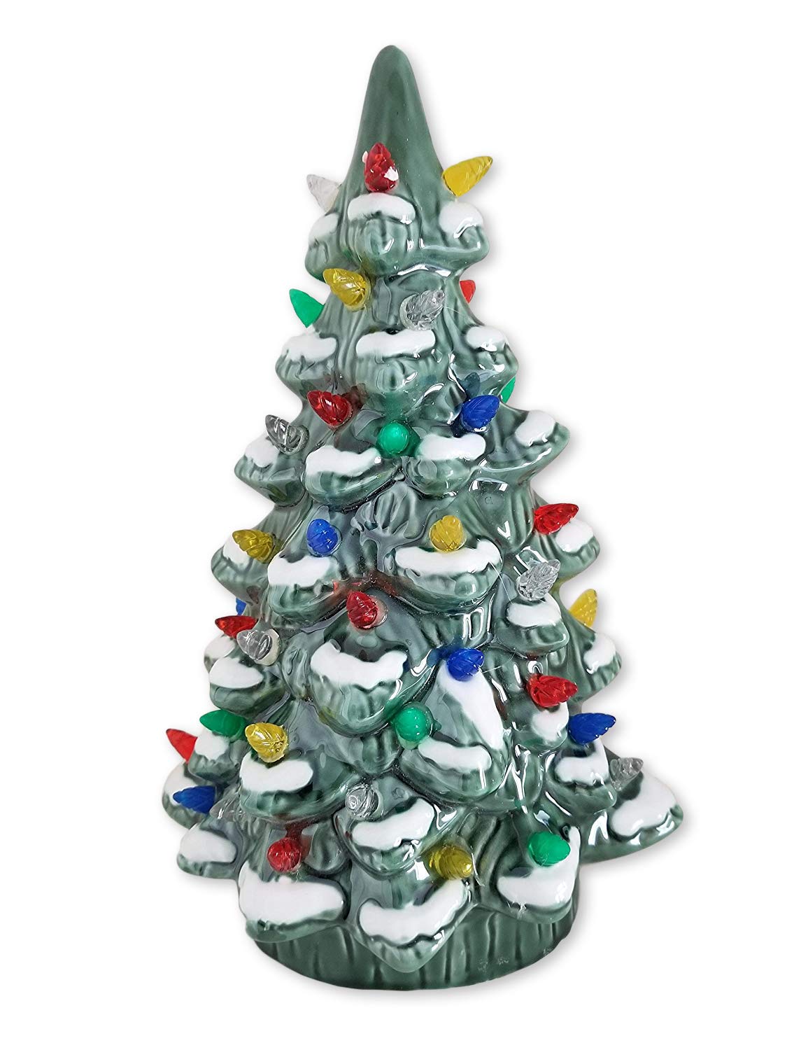 LIGHTED PORCELAIN CHRISTMAS TREE