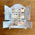 Daphne's Diary Reusable Advent Calendar | Cupboard Shape with 24 Drawers | Sustainable, Plastic-Free, Blue | Model DDADVENTS23