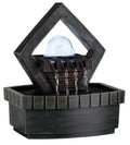 Ok Lighting Ft-1154/1L 9-Inch H Fountain With 1 Light , Black