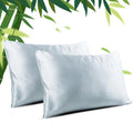 Standard Size Pillow Protectors Viscose Derived From Bamboo - Set Of 2 Zippered, 400 Thread Count Cooling Pillow Case 26X20 Soft