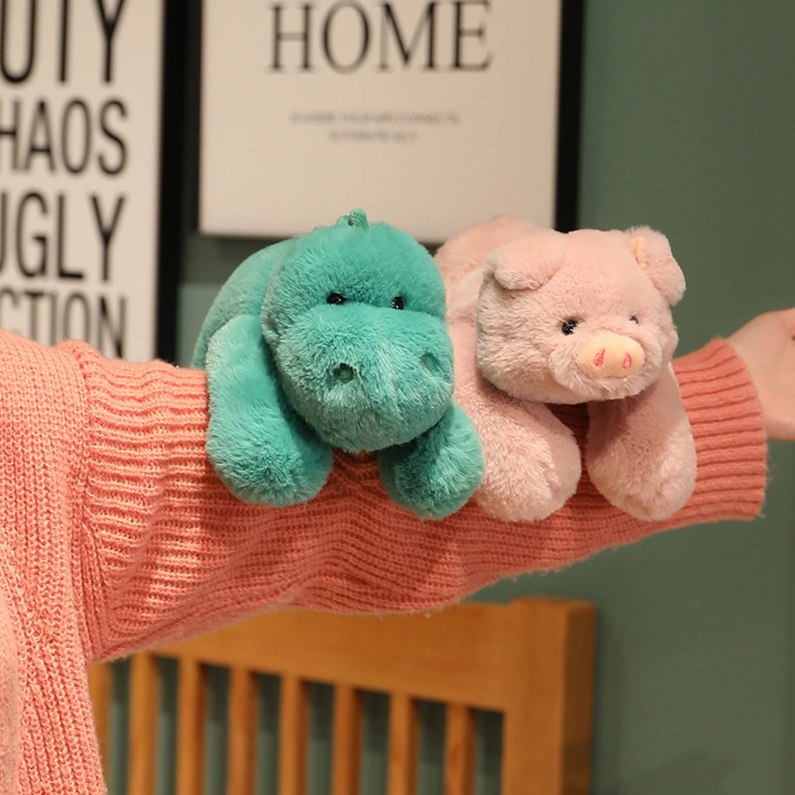 Doireum Weighted Pig Stuffed Animal Toy, 30cm Pink Plush Throw Pillow for Kids