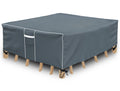 Patio Furniture Covers Waterproof, Square Outdoor Table Cover, 500D Heavy Duty, All Weather Protection Patio Covers For Outdoor Dining Table Set, 86' L X 86' W X 29' H -Grey