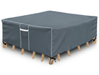 Patio Furniture Covers Waterproof, Square Outdoor Table Cover, 500D Heavy Duty, All Weather Protection Patio Covers For Outdoor Dining Table Set, 86' L X 86' W X 29' H -Grey