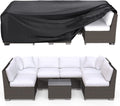Brosyda Patio Furniture Covers, Heavy Duty 600D Outdoor Furniture Cover Waterproof, Sectional Sofa Set Covers Table And Chair Se