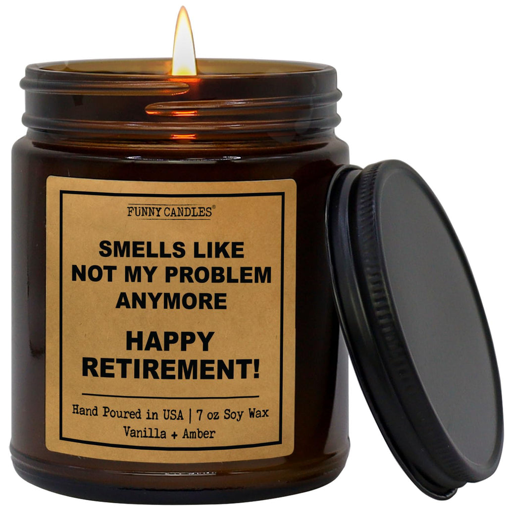 Retirement Candle - Funny Retirement Gifts for Men Women 2024 | Funny Retirement Candle for Woman Man | Farewell Gifts for Cowor