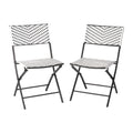 Set of 2 Modern Folding French Bistro Chairs