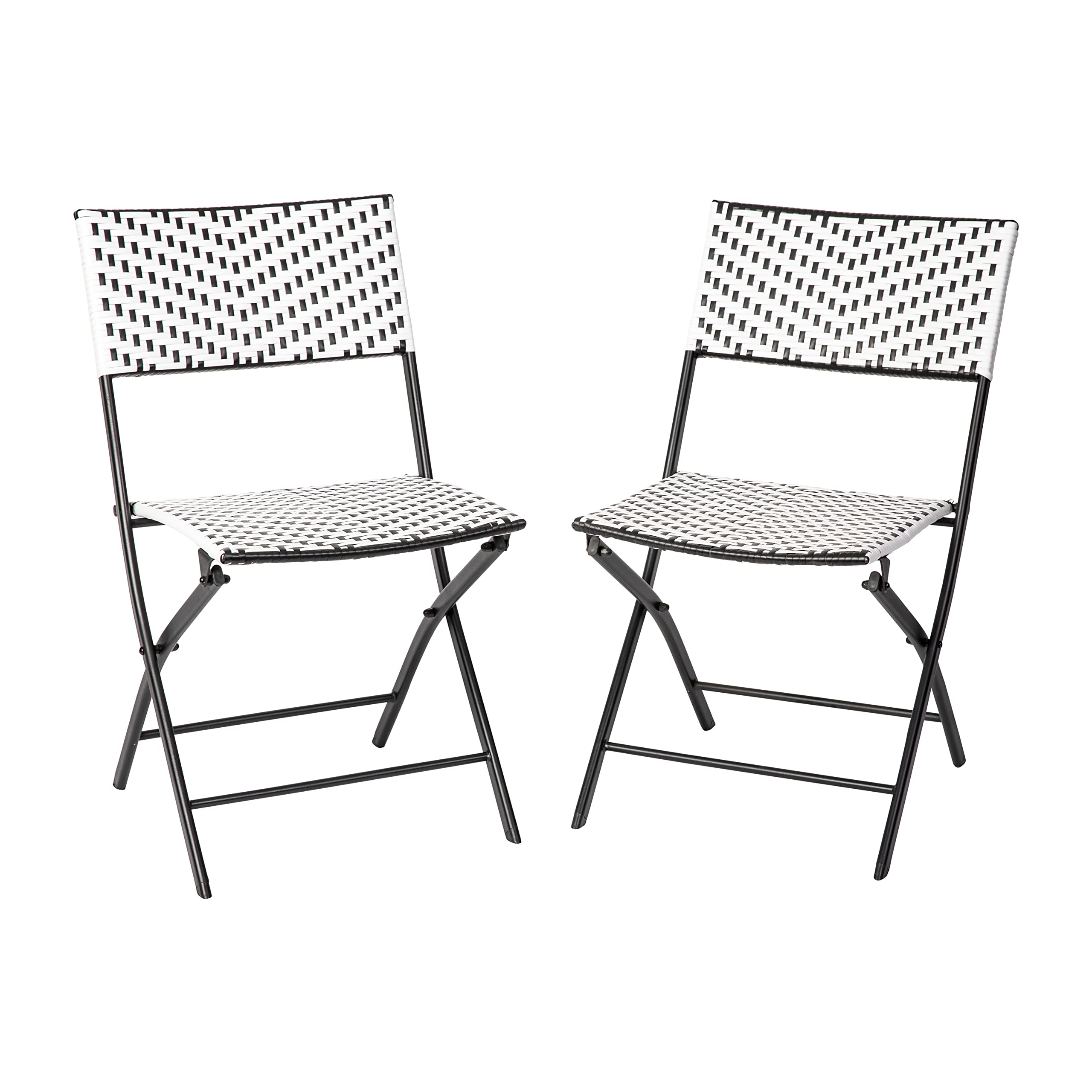 Set of 2 Modern Folding French Bistro Chairs